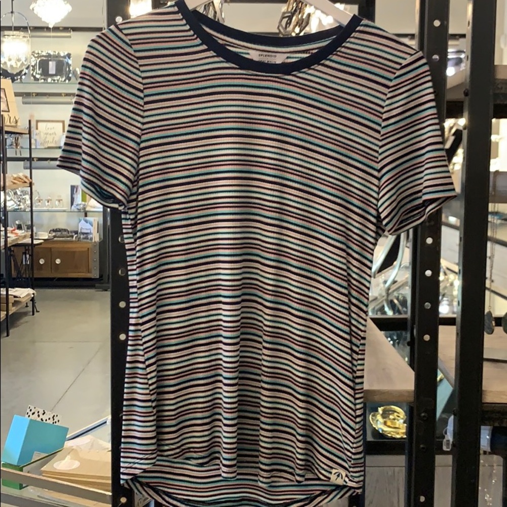 NWT! Ribbed stripe top